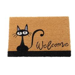 Katze Welcome Fußmatte aus Kokos