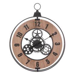Wanduhr mit sichtbarem Uhrwerk, Ø 57 cm