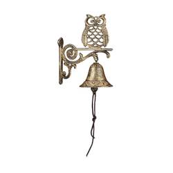 Cloche de porte en fonte pour oiseaux, plaque de porte, mur, poteau de- AB Tools