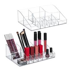 Lade-organizer, 3 niveaus, uittrekbare lade-organizer, opvouwbare lade- organizer voor bureau, make-uptafel, kantoor, keuken, cosmetica, sieraden, kantoor, accessoires, gereedschap, opslag (enkele rij
