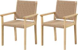 Gartenstühle aus Holz(2er Set)