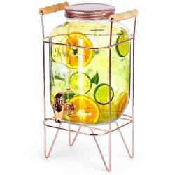 Wasserspender-Ständer Aus Massivholz – Höhe 83,3 Cm, Trägt Bis 77 Kg, Mit 2 Ablagen Für Flaschen & Töpfe