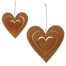 Herzhänger Rostliebe Set 2tlg.,