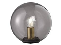 Tischlampe Kugel Lampenschirm Rauchglas