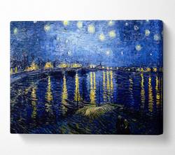 Van Gogh Starry Night über die rhonblaue