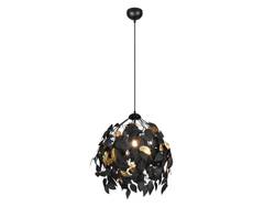 LED Pendelleuchte Ø38cm Schwarz-Gold