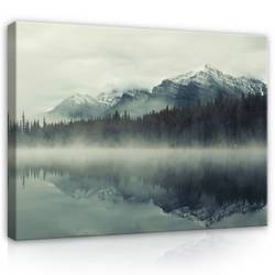 Panorama im Wald kaufen home24 | Nebel Leinwandbild