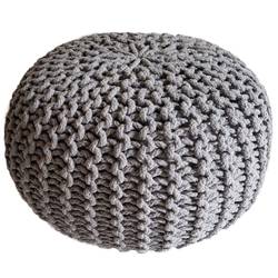 Strickhocker Pouf Ø 45 cm Sitzpouf