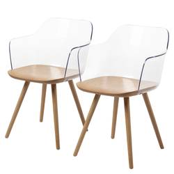 Chaises à accoudoirs Krem (lot de 2)