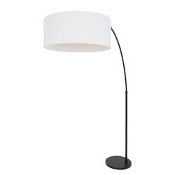 Stehleuchte Benue In Weiß – Skandinavisches Design Mit Marmoroptik & Polybaumwoll-Schirm