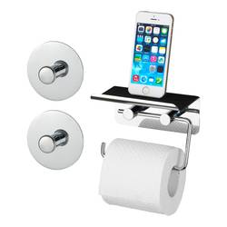 Porte-papier WC BANYDEA avec support mobile et réservoir