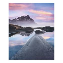 Vlies Fototapete Glowing Vestrahorn