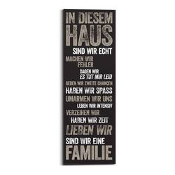 Wandbild In diesem Haus