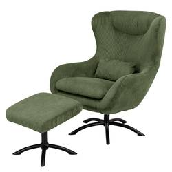 Sessel Barnard Cord mit Hocker