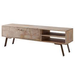 mobile TV in legno di Sheesham / palissandro 125x45x50 marrone