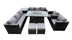10-Sitzer Rattan Sofa Set Gartenmöbel