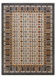 Tapis Keshan Franges Cadre Oriental