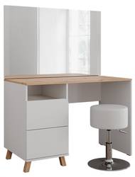 Vicco Spiegelkast Karen, Sonoma/Wit, 60 x 75 cm | Sonoma/Wit | Spiegelkast | 406673149572606
