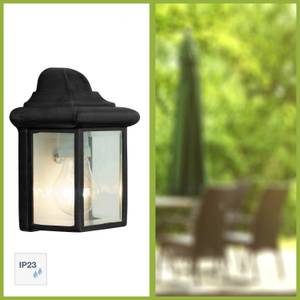 Luminaire d'extérieur Sally Métal / Verre - Noir - 1 ampoule