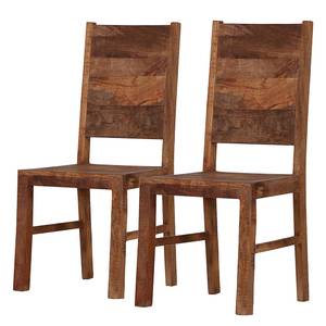 Chaises Pintage (lot de 2) Manguier massif - Teinté et verni