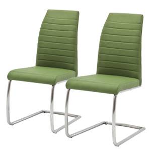 Lot de 2 chaises cantilever Levittown I Vert pomme