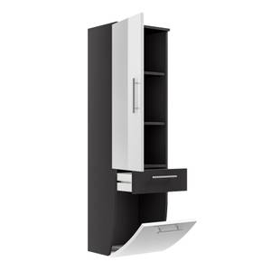 Armoire-colonne tare Anthracite - Blanc