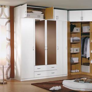 Armoire à portes battantes Case III Blanc alpin - 181 cm - 4 portes