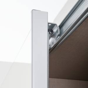 Armoire à portes coulissantes KiYDOO III Blanc alpin - 181 x 197 cm - Aluminium