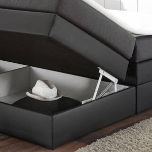 Lit boxspring Ariton Avec coffres de lit et surmatelas - Imitation cuir / Tissu