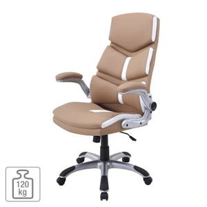 Fauteuil de direction Bigbee Imitation cuir - Latte macchiatto