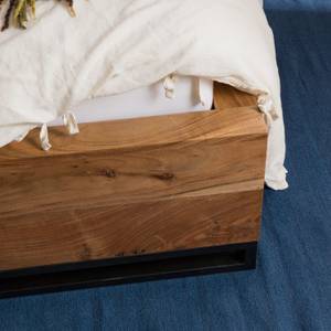 Houten bed Woodson Bruin - Massief hout - 196 x 90 x 216 cm