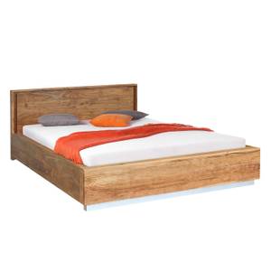 Massief houten bed Mattishall Bruin - Massief hout - 196 x 100 x 216 cm