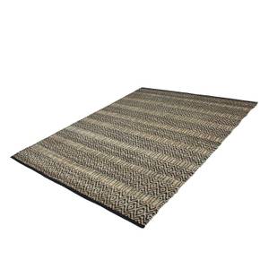 Tapis Vistalba Jute - Naturel / Noir - 140 x 200 cm