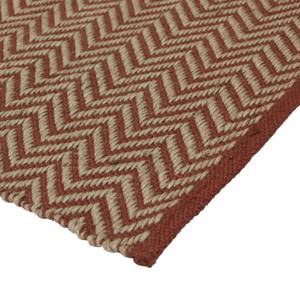 Tapis Rutherford Jute - Brun rouge / Naturel - 140 x 200 cm