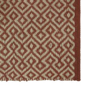 Tapis Rutherford Jute - Brun rouge / Naturel - 140 x 200 cm