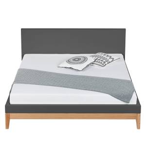 Bed LINDHOLM - hoogte 96 cm Grijs - 140 x 200cm