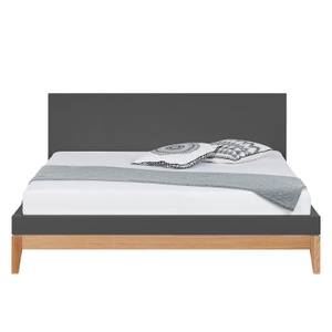 Bed LINDHOLM - hoogte 96 cm Grijs - 160 x 200cm