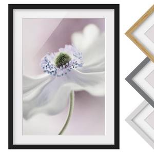 Afbeelding Anemonen I deels massief grenenhout - zwart - 70 x 100 cm