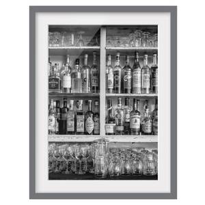 Bild Bar III Kiefer teilmassiv - Grau - 30 x 40 cm