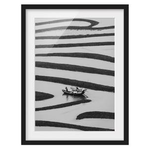 Afbeelding Beauty of Simple Life I deels massief grenenhout - zwart - 30 x 40 cm