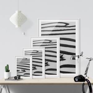 Impression art Beauty of Simple Life II Partiellement en pin massif - Blanc - 40 x 55 cm