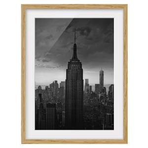 Afbeelding New York Rockefeller View IV deels massief eikenhout- eikenhout - 40 x 55 cm