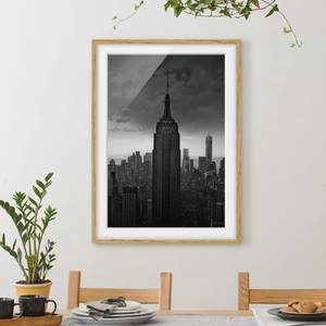 Afbeelding New York Rockefeller View IV deels massief eikenhout- eikenhout - 40 x 55 cm