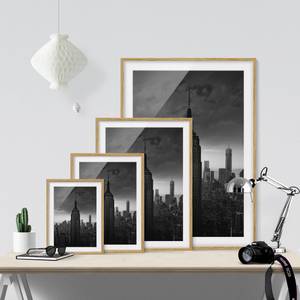 Afbeelding New York Rockefeller View IV deels massief eikenhout- eikenhout - 40 x 55 cm