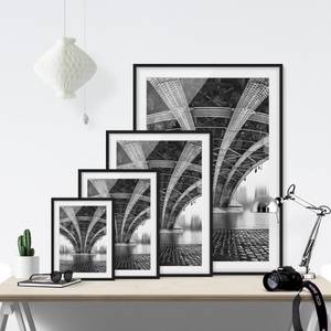Bild Under The Iron Bridge I Kiefer teilmassiv - Schwarz - 30 x 40 cm
