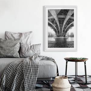 Bild Under The Iron Bridge II Kiefer teilmassiv - Weiß - 40 x 55 cm