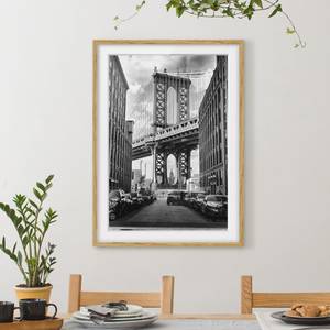 Bild Manhattan Bridge in America IV Eiche teilmassiv - Eiche - 30 x 40 cm