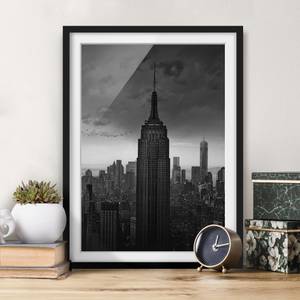 Afbeelding New York Rockefeller View I deels massief grenenhout - zwart - 50 x 70 cm