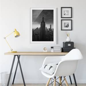 Afbeelding New York Rockefeller View II deels massief grenenhout - wit - 70 x 100 cm