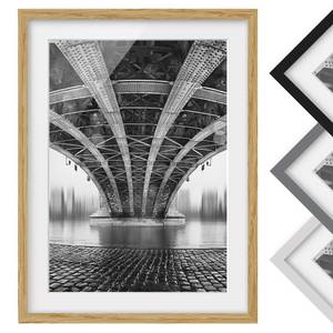 Afbeelding Under The Iron Bridge IV deels massief eikenhout- eikenhout - 50 x 70 cm